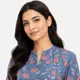 Blue Floral Hand Block__Dayal Mart