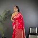 Strawberry Red__Banarasi Saree Hub