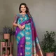 Magenta Blue__Banarasi Saree Hub