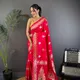 Strawberry Red__Banarasi Saree Hub