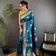 Peacock Blue__Banarasi Saree Hub