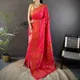 Strawberry Red__Banarasi Saree Hub