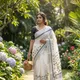 Off White And Ivory__Zari and Saree