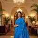 Azure Blue__Zari and Saree