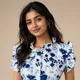 White & Blue Floral