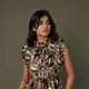Brown, Black & Ivory Leaf Print