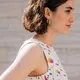 Ivory / Off-White with Multicolor Floral Print