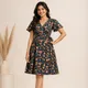 Navy Blue Floral