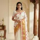 Ivory And Off White With Gold__Zari and Saree