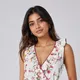 Ivory White Floral Print
