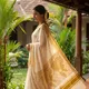 Off White And Gold__Zari and Saree