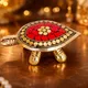 Antique Gold with Turquoise Red__RahaDecor