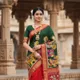 Red & Green__Shree Kala Saree