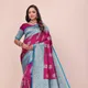 BLUE & MAROON__Shree Kala Saree