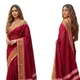 Redmehroon __SHANTALA SAREES