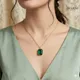 Deep Emerald Green and Polished Gold__Avarni Jewels