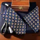 Oxford Blue Mustard Cream__THE DELHI LOOM