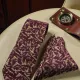 Burgundy  Gold__THE DELHI LOOM