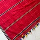 Vibrant Crimson Red Base with Multicolor Checks__Akshya Mraketing And Consulting
