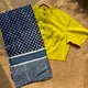 Indigo Blue & Sunny Mustard Yellow
