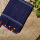 Deep Indigo Blue Base with Multicolor Checks and Striped Border__Akshya Mraketing And Consulting