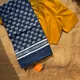 Deep Indigo Blue & Mustard Yellow