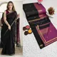 Black with rani pallu__Deeksha Cotton