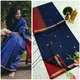 Blue Berry with red pallu__Deeksha Cotton