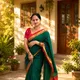 Traditional green __Deeksha Cotton