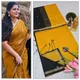 Golden  yellow wiith black pallu__Deeksha Cotton