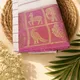 Beige with Rani pink contrast border __Deeksha Cotton