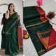 Botle  Green with red pallu__Deeksha Cotton