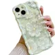 Green Iphone Floral Oil Paint Phone Case__Estilokart