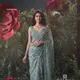 AQUA BLUE__PRAGATI SAREE
