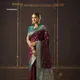 MAROON X WINE __PRAGATI SAREE