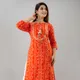 ORANGE__Jaipuri Kurti