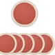 Coral & Off White __KT RUGS