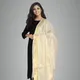 Gold Kasavu Tissue Dupatta__Fashily