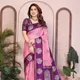 Soft Pink with Royal Purple Zari Weaving__Raatelrue