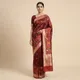 Red__Banaras Silk Fabric 