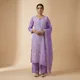 Purple__Banaras Silk Fabric 