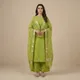 Light Green__Banaras Silk Fabric 