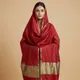 Red__Banaras Silk Fabric 