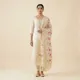 Off White__Banaras Silk Fabric 