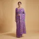 Purple__Banaras Silk Fabric 