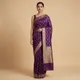 Purple__Banaras Silk Fabric 