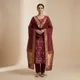 Maroon__Banaras Silk Fabric 