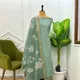 Mint Green__Banaras Silk Fabric 