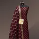 Maroon__Banaras Silk Fabric 