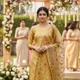 Yellow__Banaras Silk Fabric 